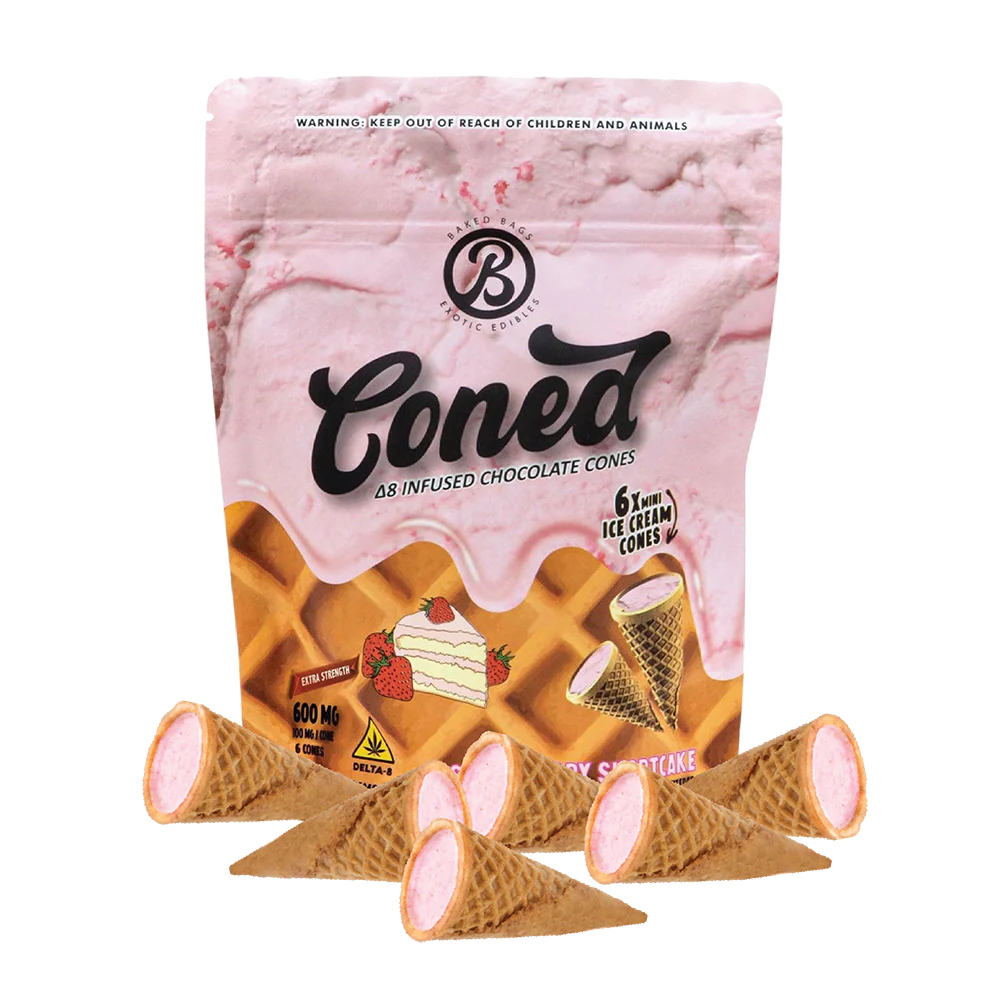Coned Edibles STRAWBERRY SHORTCAKE,Coned Edibles