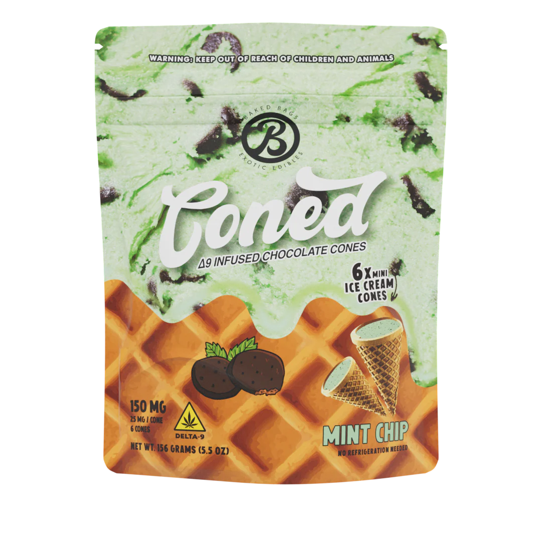 Coned Edibles MINT CHIP, Coned Edibles